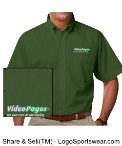 VideoPages Green Short-Sleeve (1) Logo - Logo on Left Chest Area only. Design Zoom
